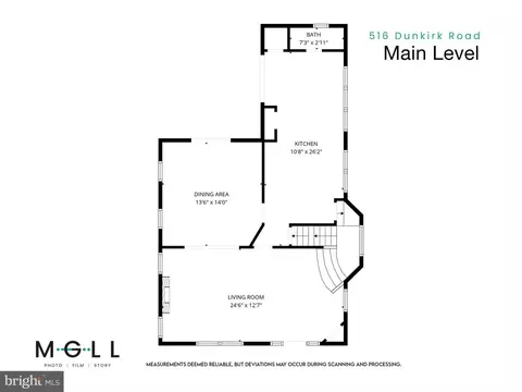 Floorplan - 516 Dunkirk Rd, Baltimore, MD 21212 photo 2 of 4