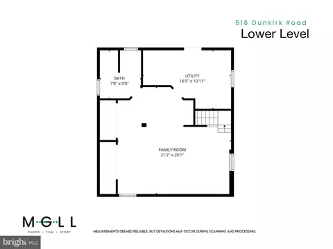 Floorplan - 516 Dunkirk Rd, Baltimore, MD 21212 photo 3 of 4