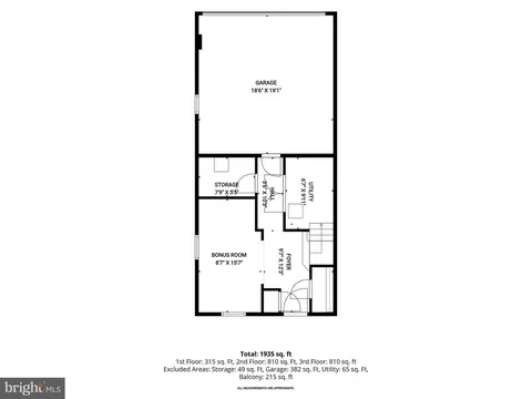 Floorplan - 322 Heritage St, Middle River, MD 21220 photo 1 of 4