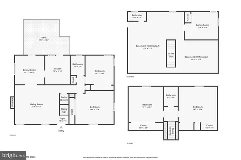 Floorplan - 577 Brook Rd, Towson, MD 21286 photo 1 of 3