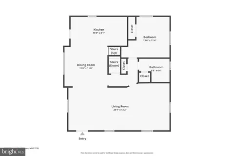 Floorplan - 6401 Sharon, Idlewylde, MD 21239 photo 1 of 4