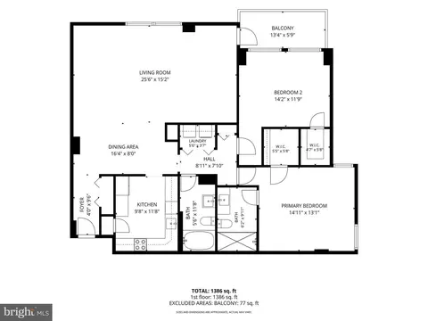Floorplan - 205 E Joppa Rd #1908, Towson, MD 21286 photo 1 of 1