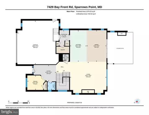 Floorplan - 7429 Bay Front Rd, Sparrows Point, MD 21219 photo 1 of 3