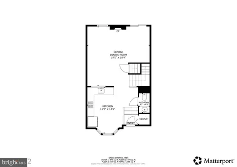 Floorplan - 7743 Cornerstone Way, Baltimore, MD 21244 photo 2 of 3