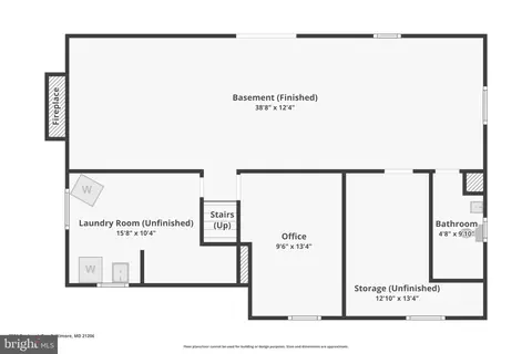 Floorplan - 5501 Daybreak Ter, Baltimore, MD 21206 photo 1 of 3