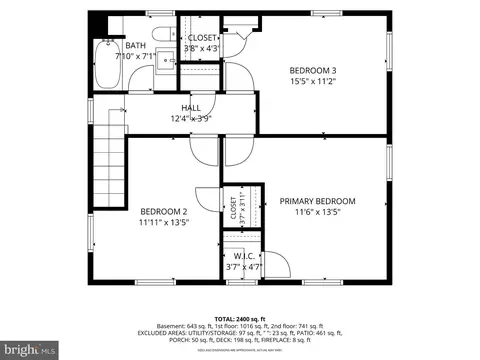 Floorplan - 307 Worthington Rd, Towson, MD 21286 photo 2 of 3