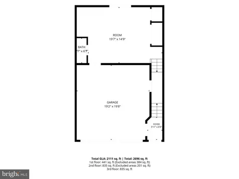 Floorplan - 2912 Shaws Rd, Edgemere, MD 21219 photo 1 of 4