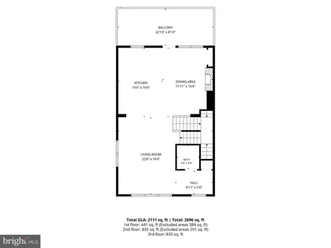 Floorplan - 2912 Shaws Rd, Edgemere, MD 21219 photo 2 of 4