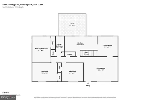 Floorplan - 4226 Darleigh Rd, Nottingham, MD 21236 photo 2 of 2