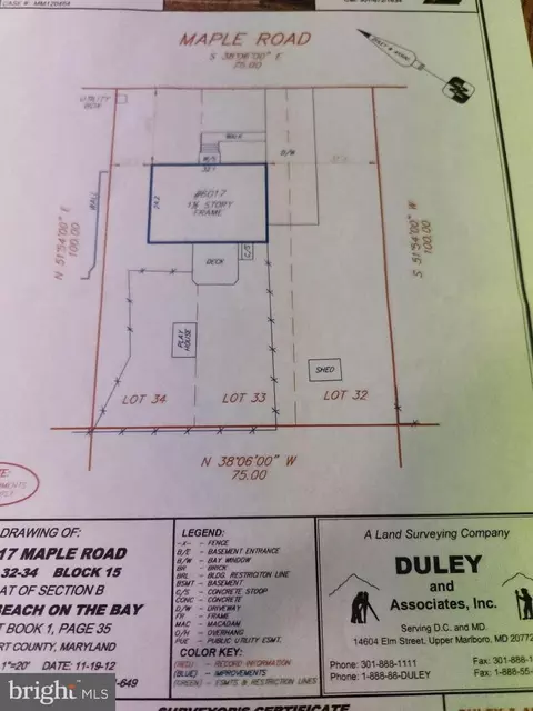 Floorplan - 6017 Maple Rd, Saint Leonard, MD 20685 photo 1 of 1