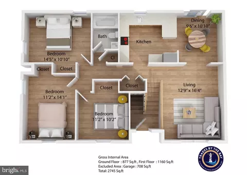 Floorplan - 11951 Prince Ct, Dunkirk, MD 20754 photo 1 of 3