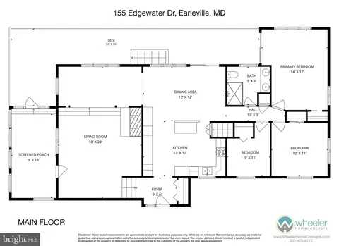 Floorplan - 155 Edgewater Dr, Earleville, MD 21919 photo 2 of 2