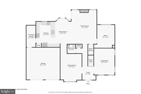 Floorplan - 12936 Broadview Run Dr, Waldorf, MD 20602 photo 1 of 3