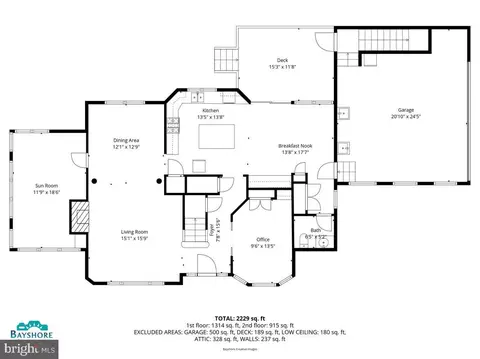 Floorplan - 11565 Magnolia Ct, Issue, MD 20645 photo 1 of 2