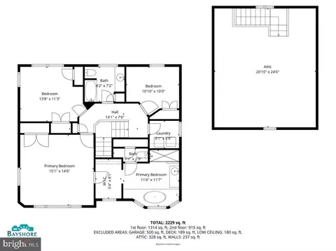 Floorplan - 11565 Magnolia Ct, Issue, MD 20645 photo 2 of 2