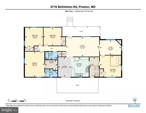 Floorplan - 5716 Bethlehem Rd, Preston, MD 21655 photo 1 of 1