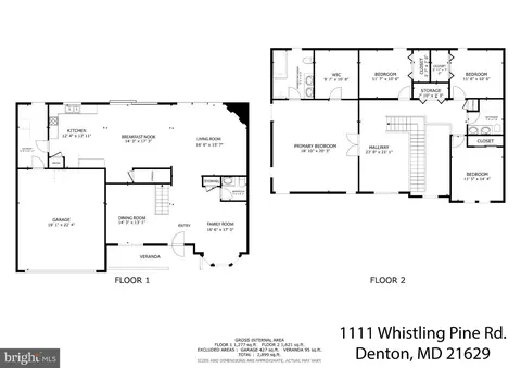 Floorplan - 1111 Whistling Pine Rd, Denton, MD 21629 photo 1 of 1