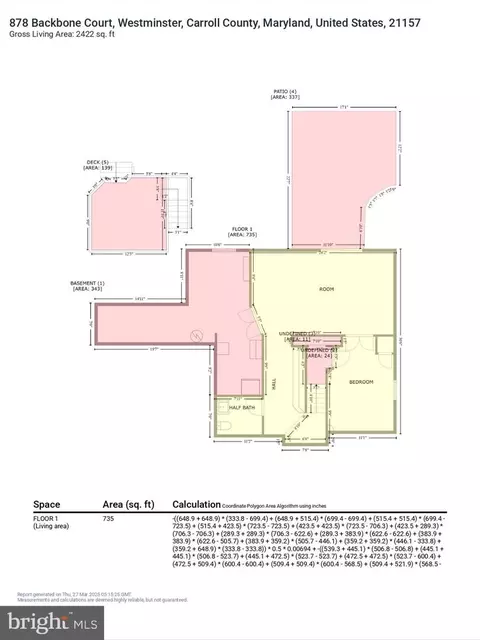 Floorplan - 878 Backbone Ct, Westminster, MD 21157 photo 5 of 7