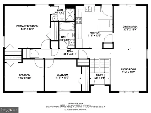 Floorplan - 1100 Cedarbrook Rd, Hampstead, MD 21074 photo 2 of 3