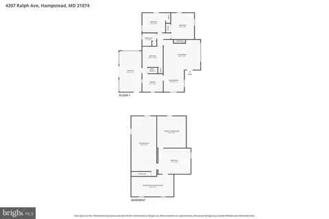 Floorplan - 4207 Ralph Ave, Hampstead, MD 21074 photo 1 of 3