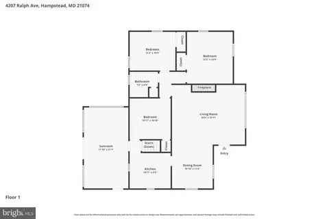 Floorplan - 4207 Ralph Ave, Hampstead, MD 21074 photo 2 of 3