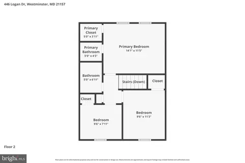 Floorplan - 446 Logan Dr, Westminster, MD 21157 photo 2 of 3