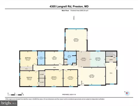 Floorplan - 4305 Langrell Rd, Preston, MD 21655 photo 2 of 4