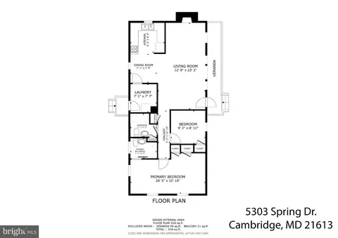 Floorplan - 5303 Spring Dr, Cambridge, MD 21613 photo 1 of 1