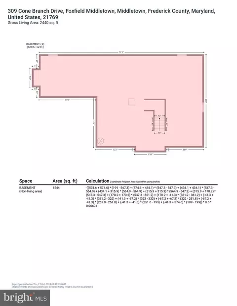 Floorplan - 309 Cone Branch Dr, Middletown, MD 21769 photo 5 of 7