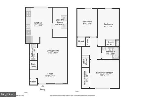 Floorplan - 581 Lancaster Pl, Frederick, MD 21703 photo 2 of 2