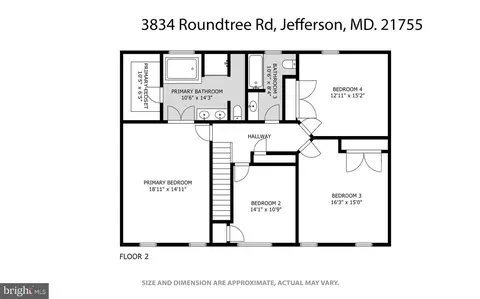 Floorplan - 3834 Roundtree Rd, Jefferson, MD 21755 photo 2 of 3