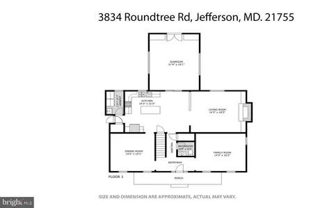 Floorplan - 3834 Roundtree Rd, Jefferson, MD 21755 photo 3 of 3