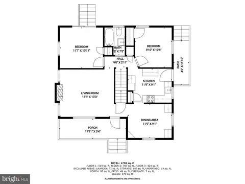 Floorplan - 111 Frederick Ave, Frederick, MD 21701 photo 2 of 4