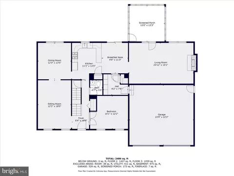 Floorplan - 8149 Claiborne Dr, Frederick, MD 21702 photo 2 of 4