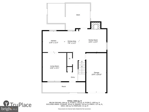Floorplan - 226 Lake Coventry Dr, Frederick, MD 21702 photo 1 of 3