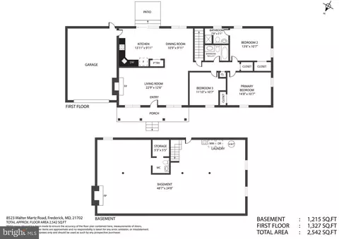 Floorplan - 8523 Walter Martz Rd, Frederick, MD 21702 photo 1 of 1