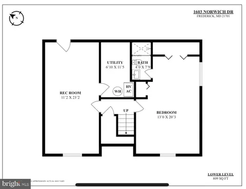 Floorplan - 1603 Norwich Dr, Frederick, MD 21701 photo 2 of 3