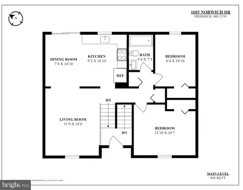 Floorplan - 1603 Norwich Dr, Frederick, MD 21701 photo 1 of 3