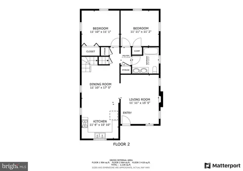 Floorplan - 519 Lee Pl, Frederick, MD 21702 photo 1 of 3