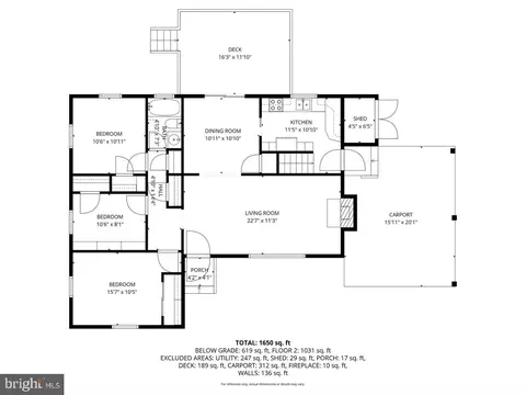 Floorplan - 915 Shawnee Dr, Frederick, MD 21701 photo 1 of 3