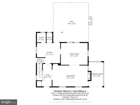 Floorplan - 605 Fairview Ave, Frederick, MD 21701 photo 1 of 5