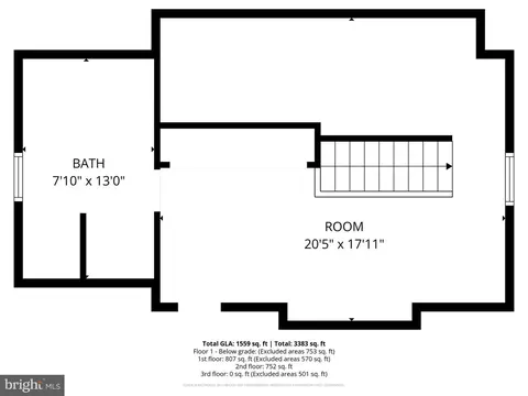 Floorplan - 605 Fairview Ave, Frederick, MD 21701 photo 3 of 5