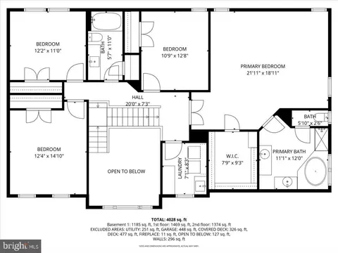 Floorplan - 6434 Bellevue Pl, Frederick, MD 21701 photo 2 of 4