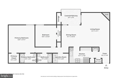 Floorplan - 2104 Whitehall Rd #2B, Frederick, MD 21702 photo 1 of 1