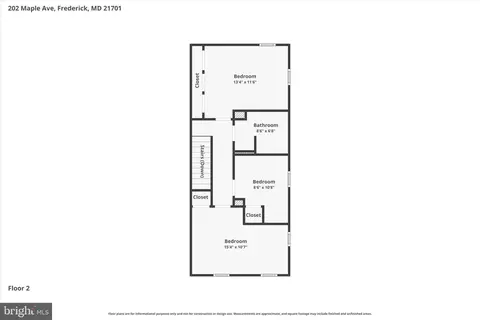 Floorplan - 202 Maple Ave, Frederick, MD 21701 photo 2 of 3