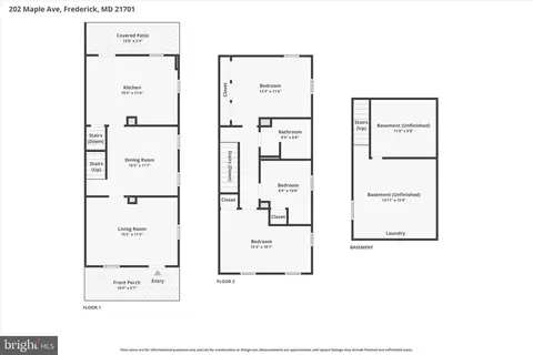 Floorplan - 202 Maple Ave, Frederick, MD 21701 photo 3 of 3