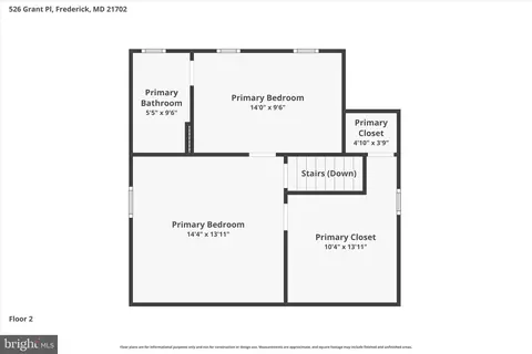 Floorplan - 526 Grant Pl, Frederick, MD 21702 photo 4 of 4