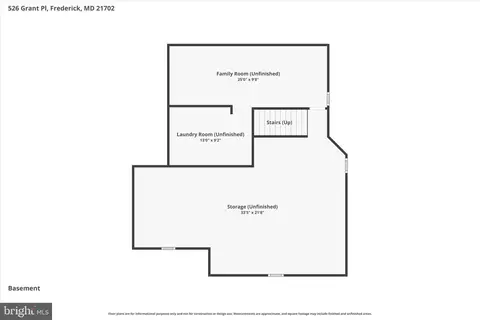 Floorplan - 526 Grant Pl, Frederick, MD 21702 photo 2 of 4