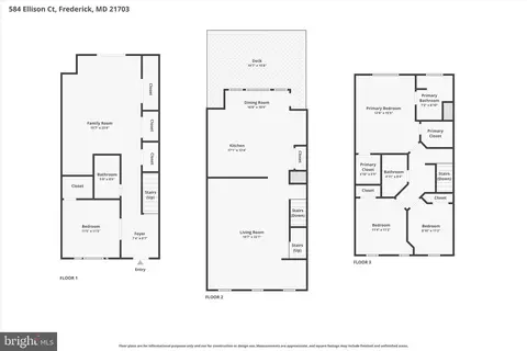 Floorplan - 584 Ellison Ct, Frederick, MD 21703 photo 1 of 4