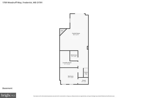 Floorplan - 1709 Woodruff Way, Frederick, MD 21701 photo 1 of 3